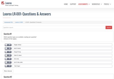 Assessment questions & answers review